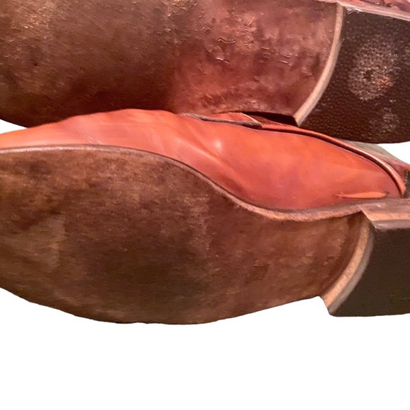 Leather flat pull on boots size 8 - Picture 6 of 6